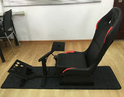 Διευθετήσιμο διπλώνοντας κάθισμα προσομοιωτών αγώνα με την υποστήριξη της οδήγησης Wheel+Pedal+Sh 1012B