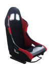 Black And Red Racing Seats With Single Slider / Sports Bucket Seats