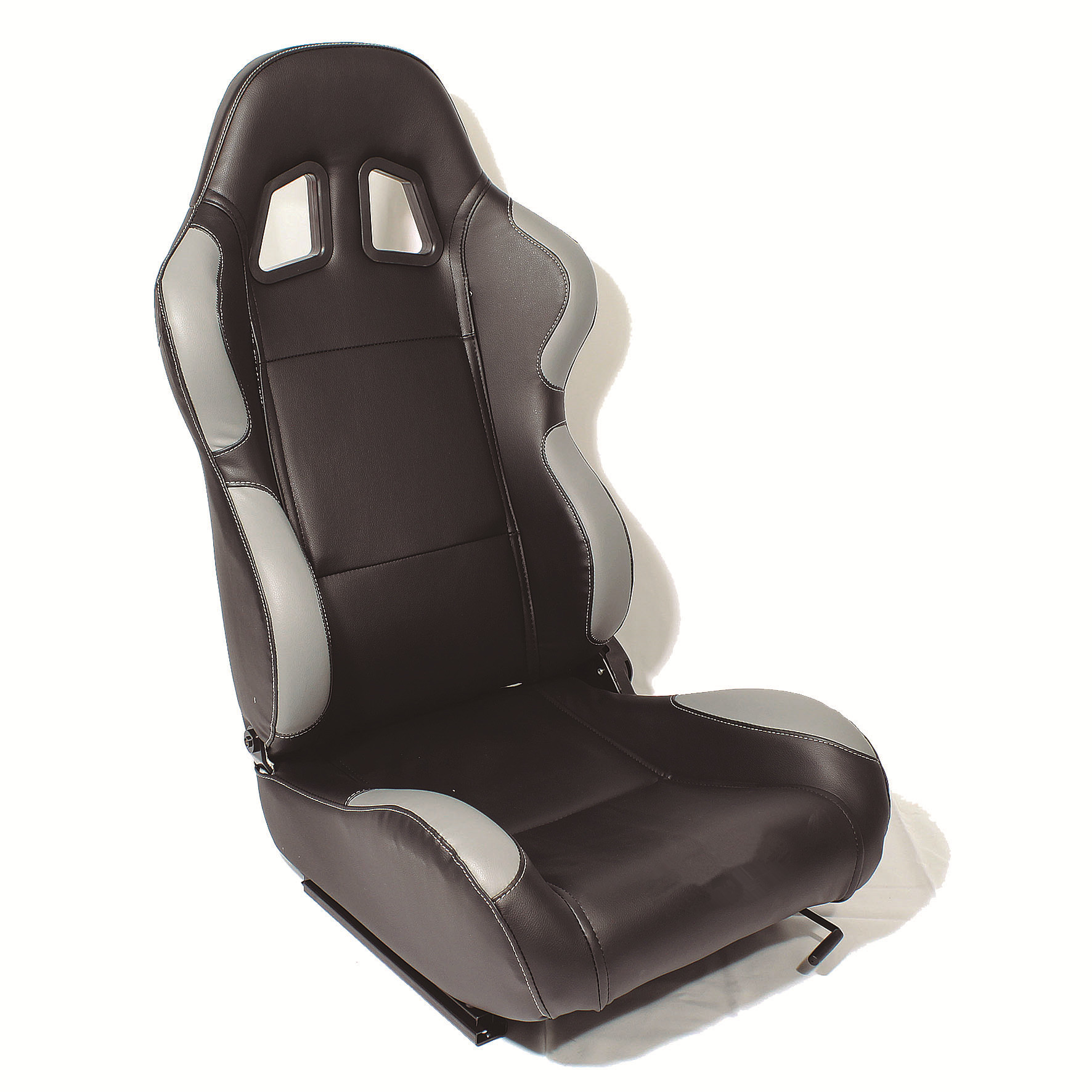 Adjustable Black And Grey Racing Seats , Classic Racing Seats Metal Frame